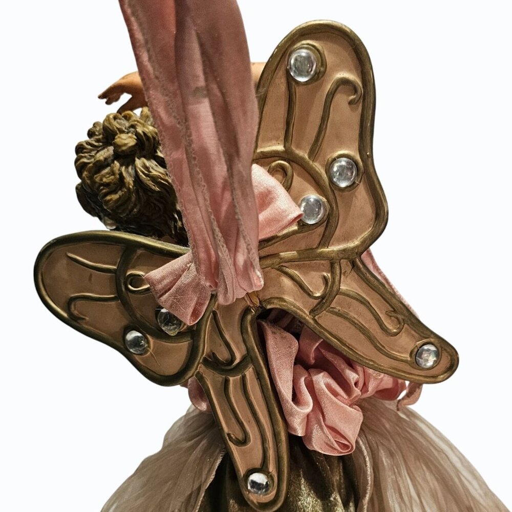 Vintage SILVESTRI  Christmas Angel Tabletop or Mantel Decor / Tree Topper FLAWS - Picture 7 of 15